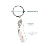 Myga Keyring - Hamsa & Clear Quartz GOODS Superdrug   