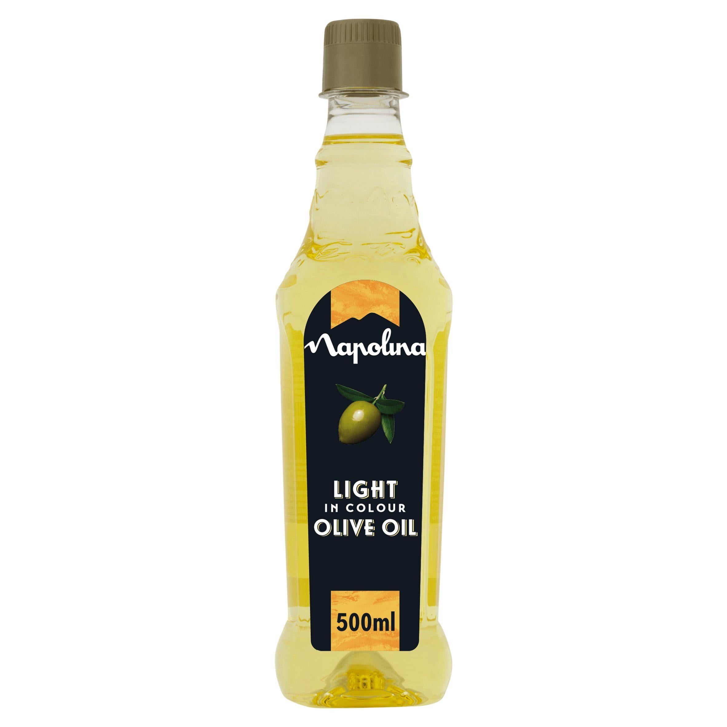 Napolina Light in Colour Olive Oil 500ml oils Sainsburys   