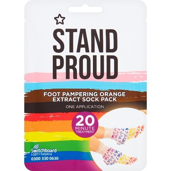 Superdrug Pride Foot Sock Orange GOODS Superdrug   