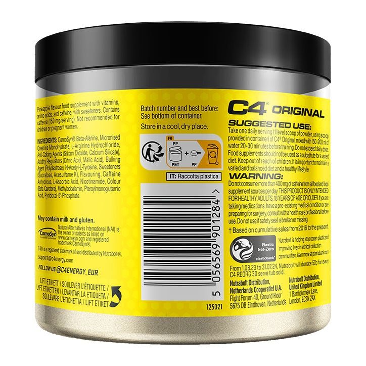 Cellucor C4 Original Pre Workout Reorg Series Pineapple Head 198g