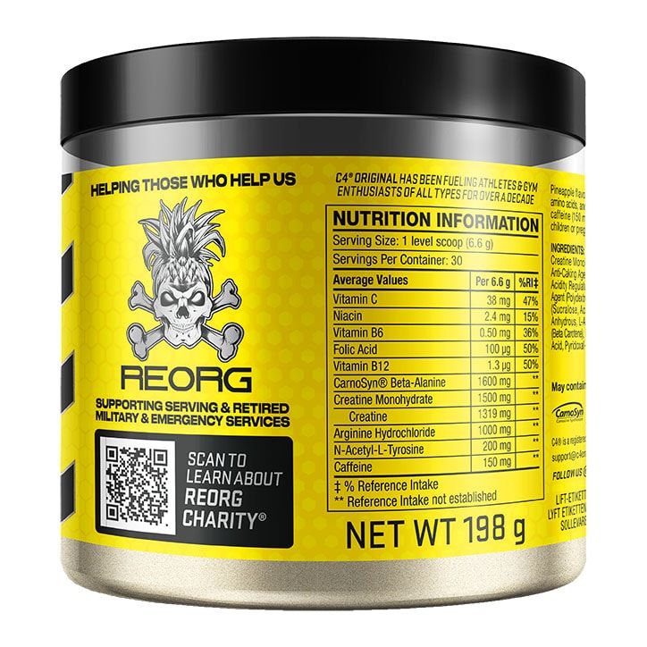 Cellucor C4 Original Pre Workout Reorg Series Pineapple Head 198g