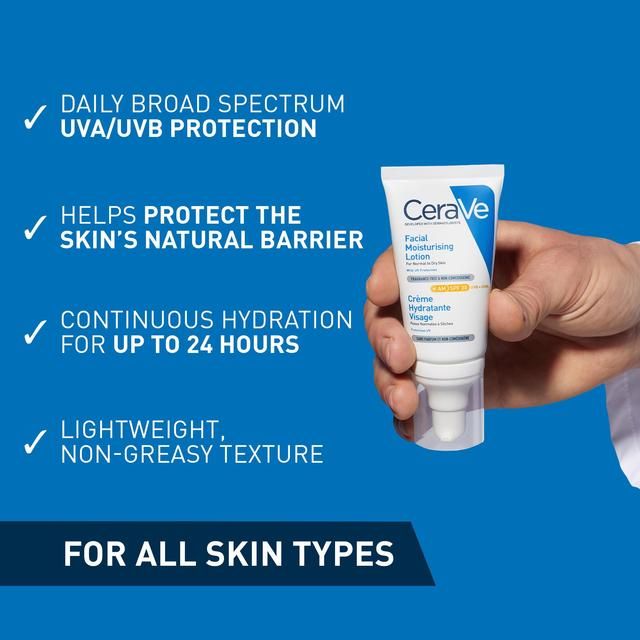 CeraVe AM Facial Moisturising Lotion SPF30 for Normal to Dry Skin   52ml