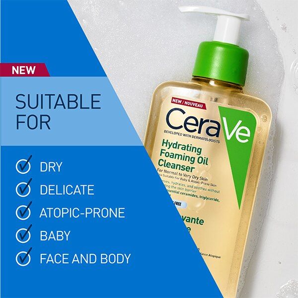 CeraVe Hydrating Foaming Oil Cleanser - Very Dry Skin 236ml