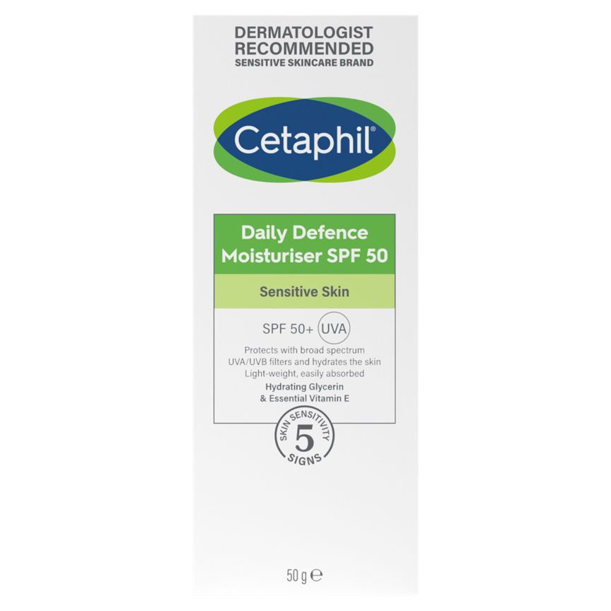 Cetaphil Daily Defence Moisturiser SPF 50+ UVA 50g