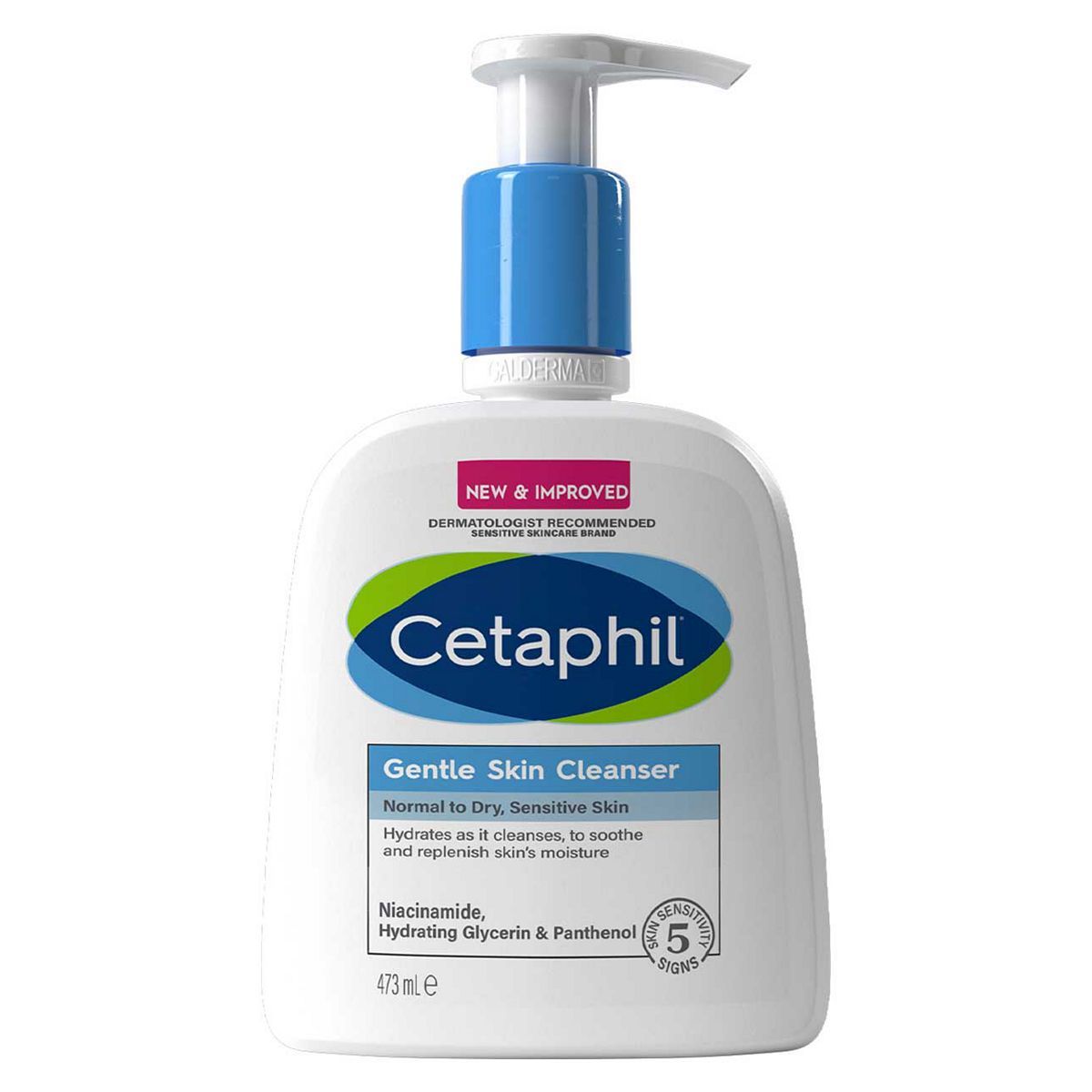 Cetaphil Gentle Skin Cleanser, Face &amp;amp; Body Wash for Normal to Dry Sensitive Skin 473ml