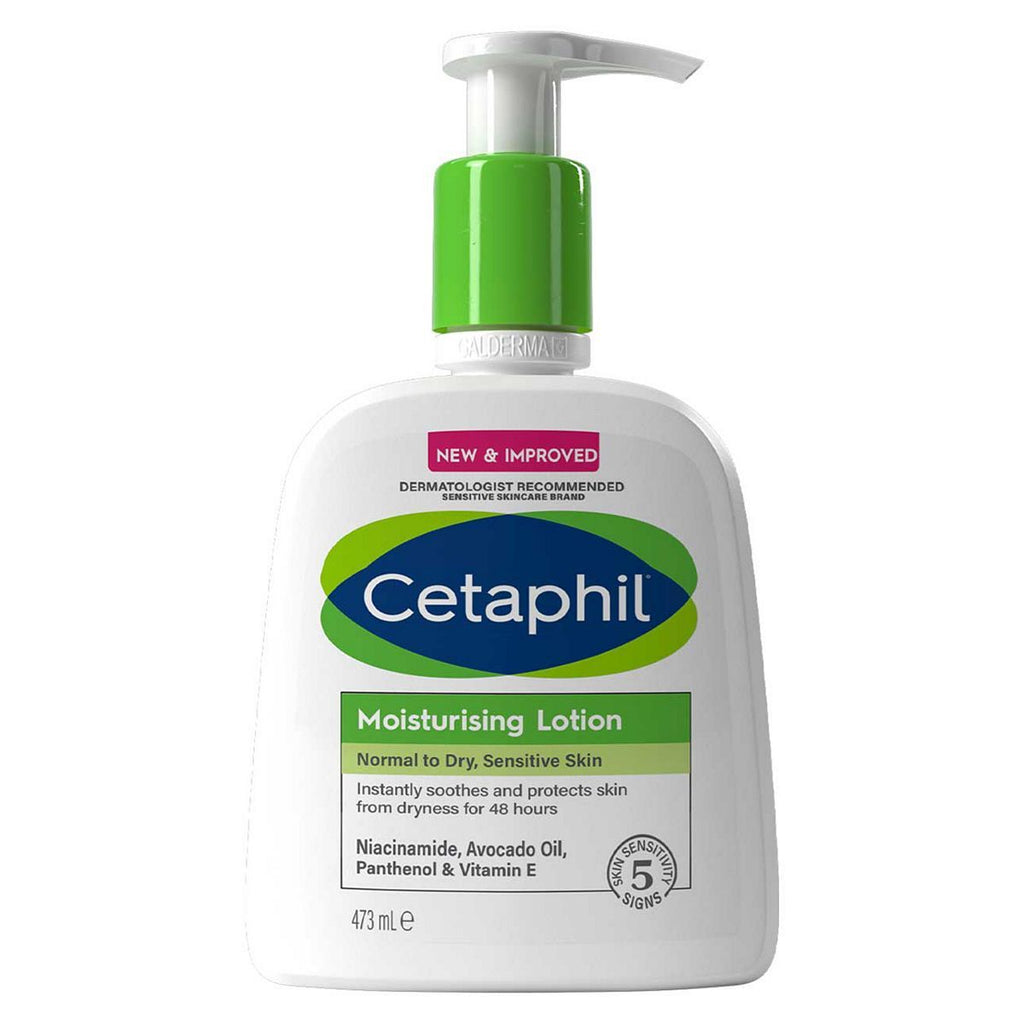 Cetaphil Moisturising Lotion, Lightweight Face & Body Moisturiser for Sensitive Skin 473ml