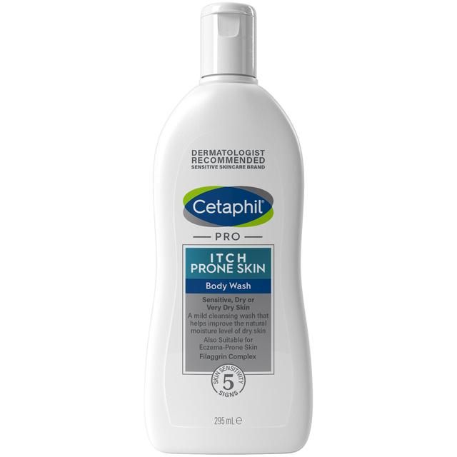 Cetaphil PRO Dry Itchy Sensitive Skin Moisture Lipid Hydrating Body Wash   295ml