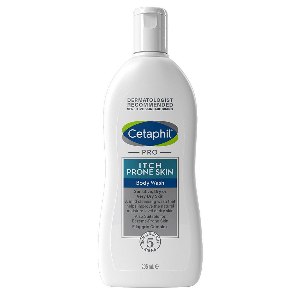 Cetaphil PRO Itch Prone Skin Body Wash, Sensitive Skin Cleanser with Shea Butter 295ml