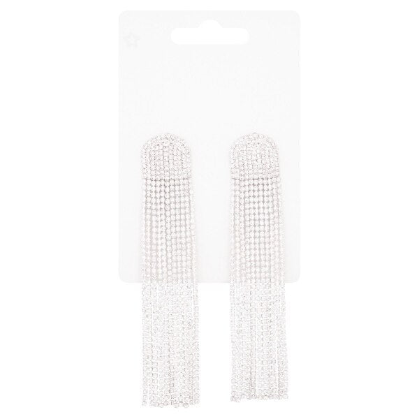 Superdrug Sparkly Diamante Waterfall Earrings