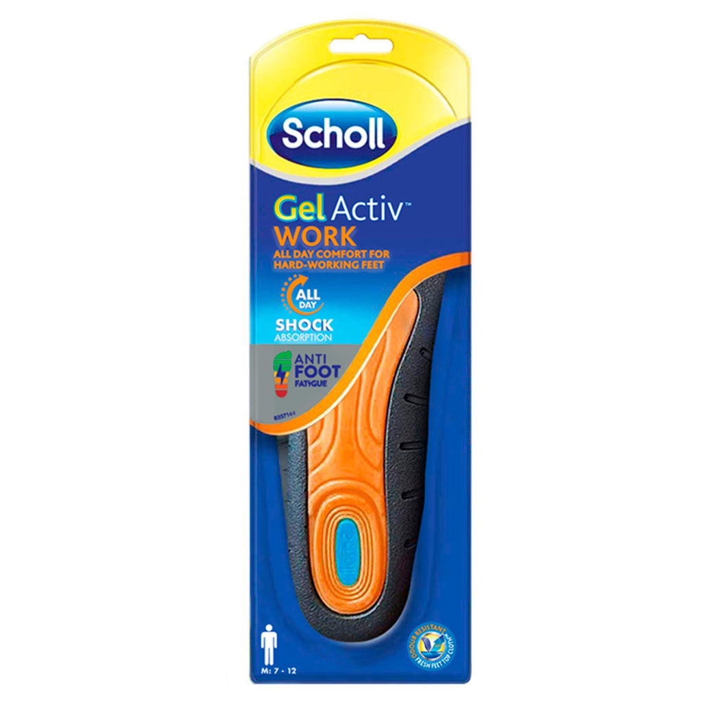 Scholl Gel Active Work Insoles, Men