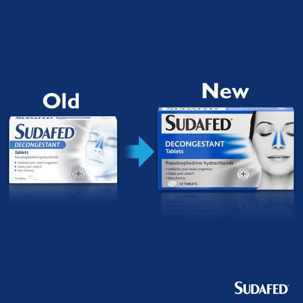 Sudafed Decongestant Tablets 12s