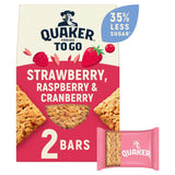 Quaker Porridge To Go Mixed Berries Breakfast Bars 2x55g Porridge & oats Sainsburys   