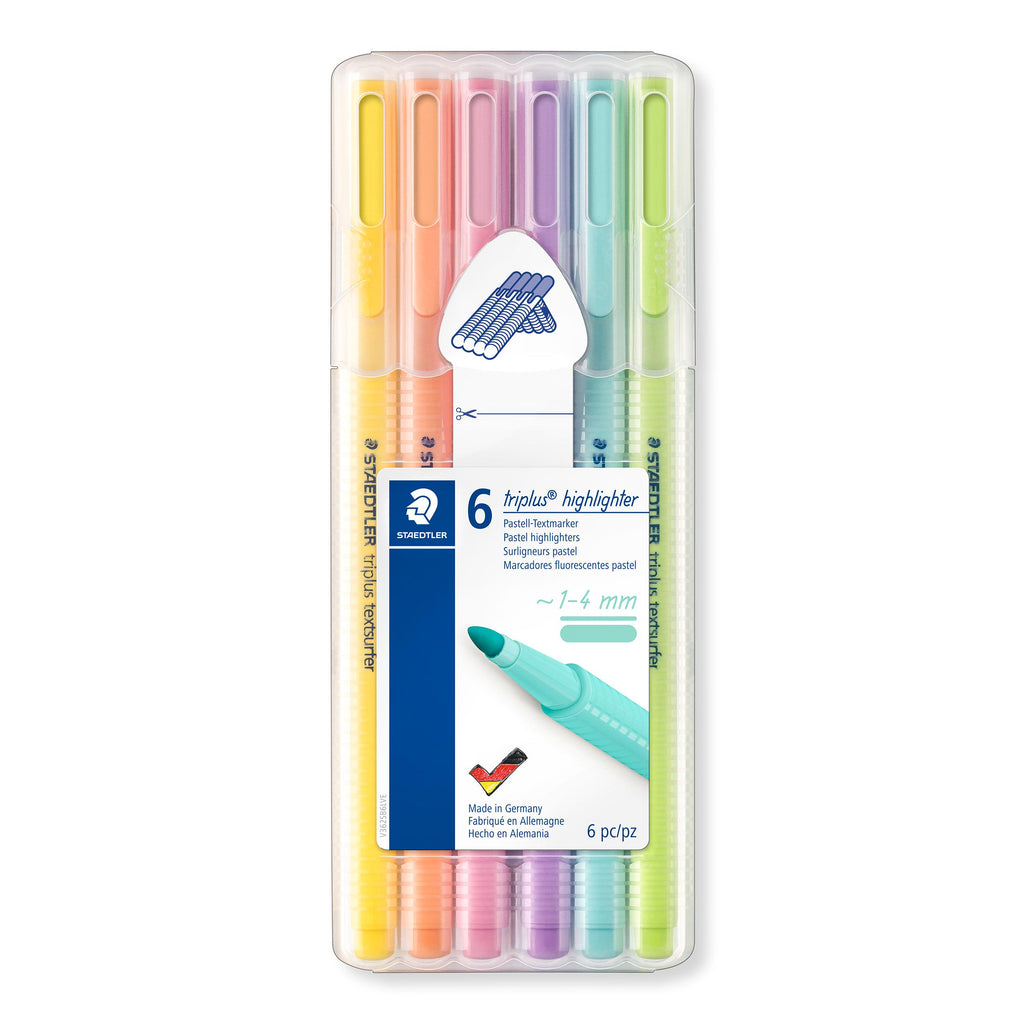 Staedtler Triplus Pastel Highlighters 6pk