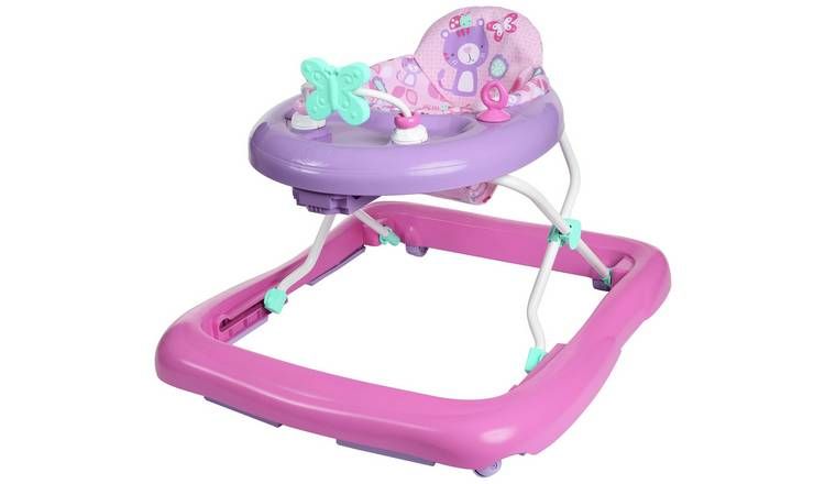 Chad Valley Butterfly Fun Foldable Pink Baby Walker