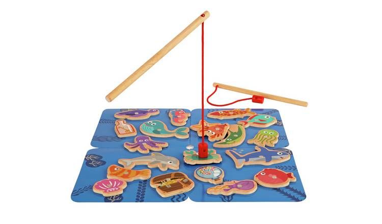 Chad Valley Wooden Fishing Set