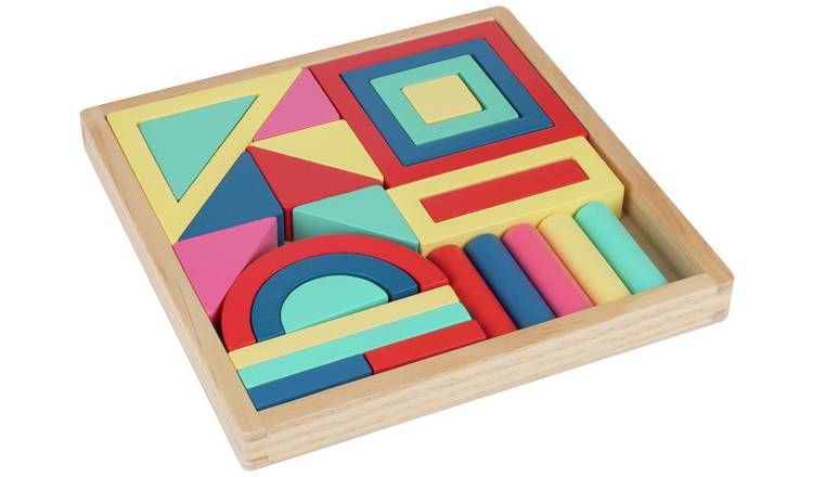 Chad Valley Wooden Geo Blocks