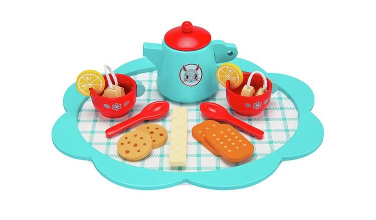 Chad Valley Wooden Tea Set Playset