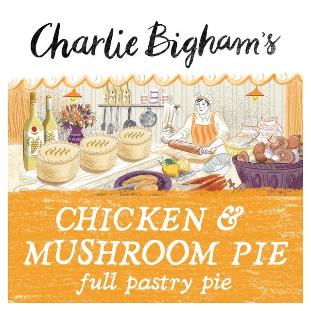 Charlie Bigham's Chicken & Mushroom Full Pastry Pie   270g