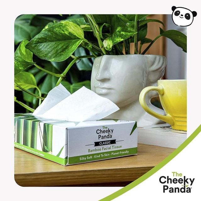 Cheeky Panda Natural Bamboo Facial Tissue   80 per pack