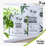 Cheeky Panda Natural Bamboo Toilet Tissue    4 per pack