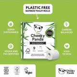 Cheeky Panda Natural Bamboo Toilet Tissue   9 per pack