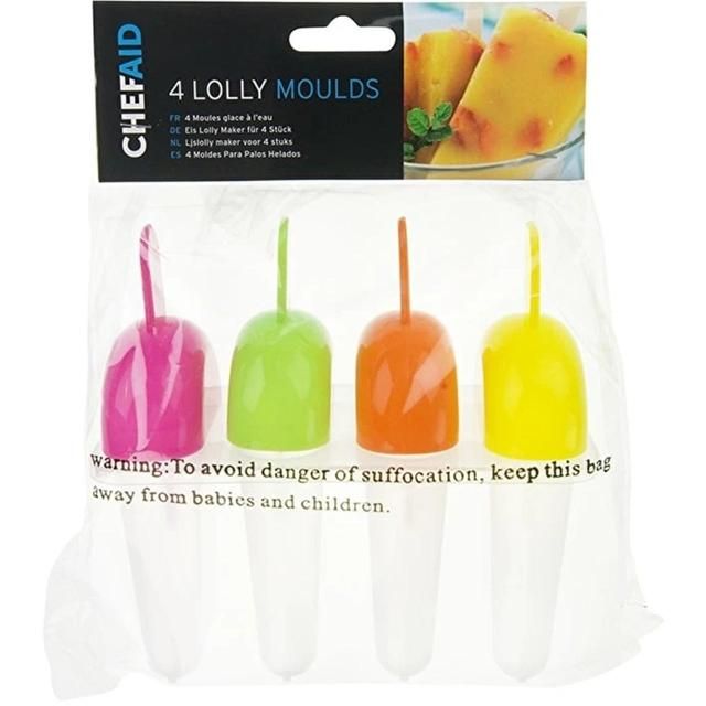 Chef Aid Lolly Moulds Pack Of 4