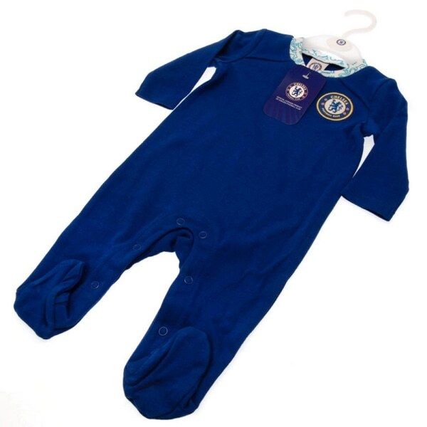 Chelsea FC Baby Crest Long-Sleeved Sleepsuit (12-18 Months)