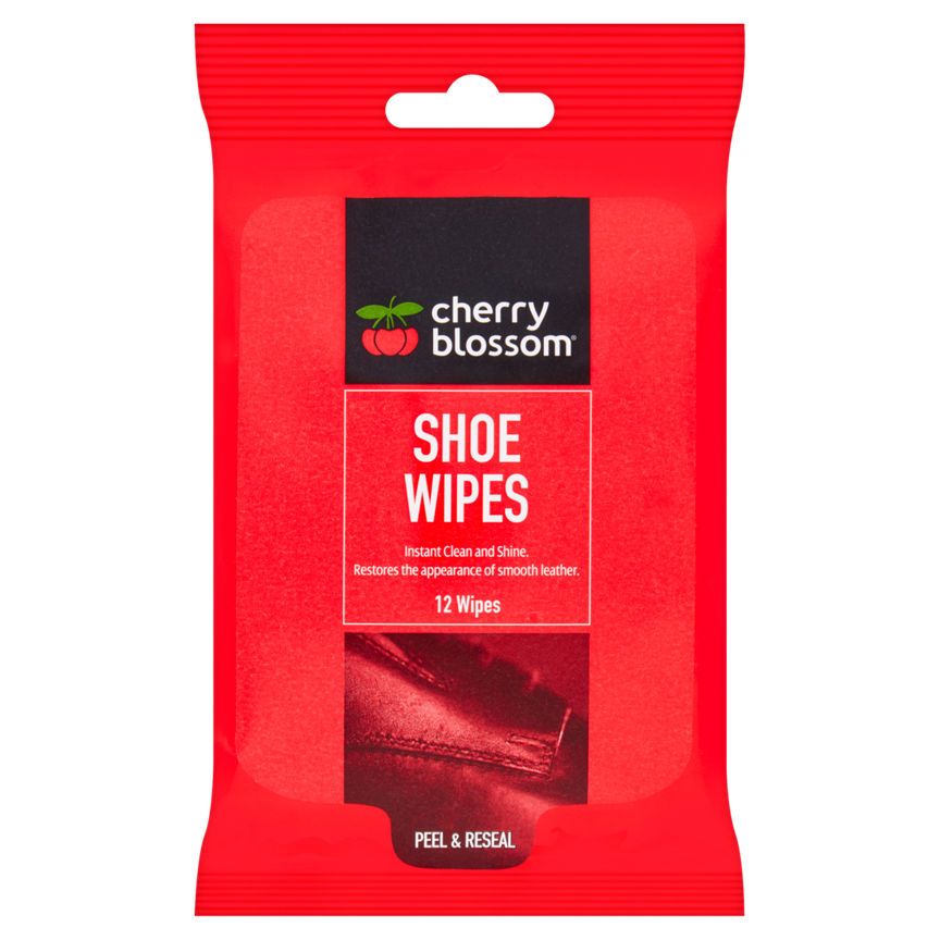 Cherry Blossom 12 Shoe Wipes