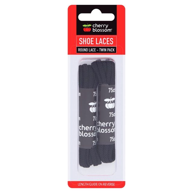 Cherry Blossom Black Laces Twin Pack   2 per pack