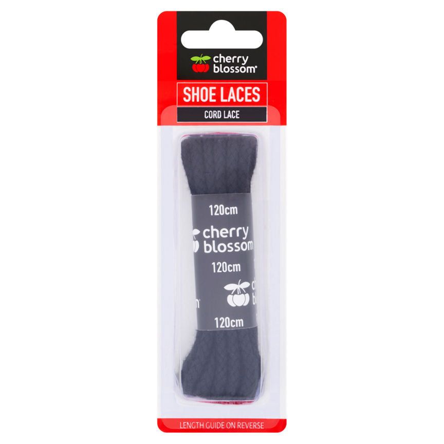 Cherry Blossom Black Shoe Laces Cord Lace