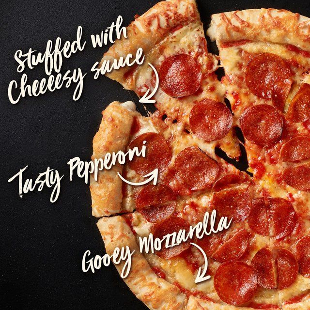 Chicago Town Takeaway Cheesy Stuffed Crust Pepperoni Large Pizza   640g