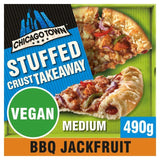 Chicago Town Takeaway Vegan Stuffed Crust Sticky BBQ Jackfruit Medium Pizza   490g