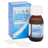 Children's Allergy &amp;amp; Hayfever Relief 5mg /5 ml Oral Solution