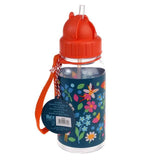 Children's water bottle with straw 500ml Fairies in the Garden