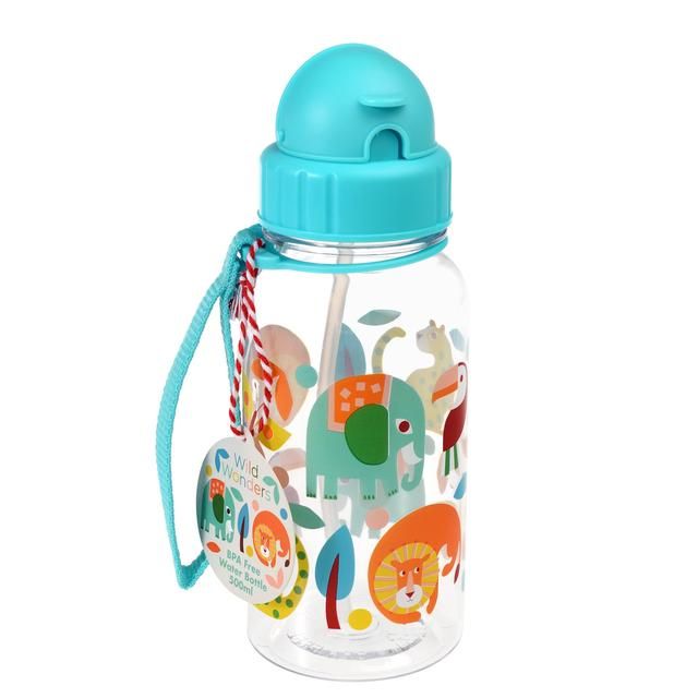 Children's water bottle with straw 500ml Wild Wonders