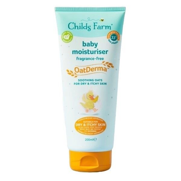 Childs Farm Baby OatDerma Moisturiser, Fragrance-Free 200ml