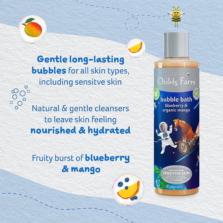 Childs Farm Bubble Bath - Blueberry &amp;amp; Organic Mango 250ml