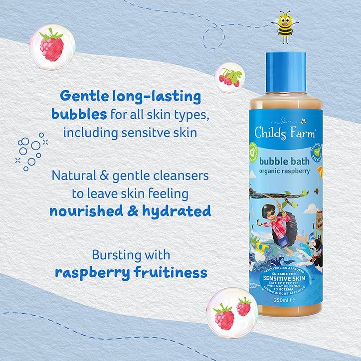 Childs Farm Bubble Bath - Organic Raspberry 250ml