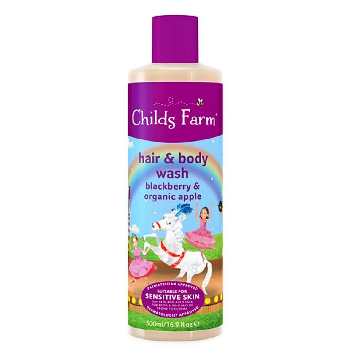 Childs Farm Hair &amp;amp; Body Wash Blackberry &amp;amp; Organic Apple 500ml