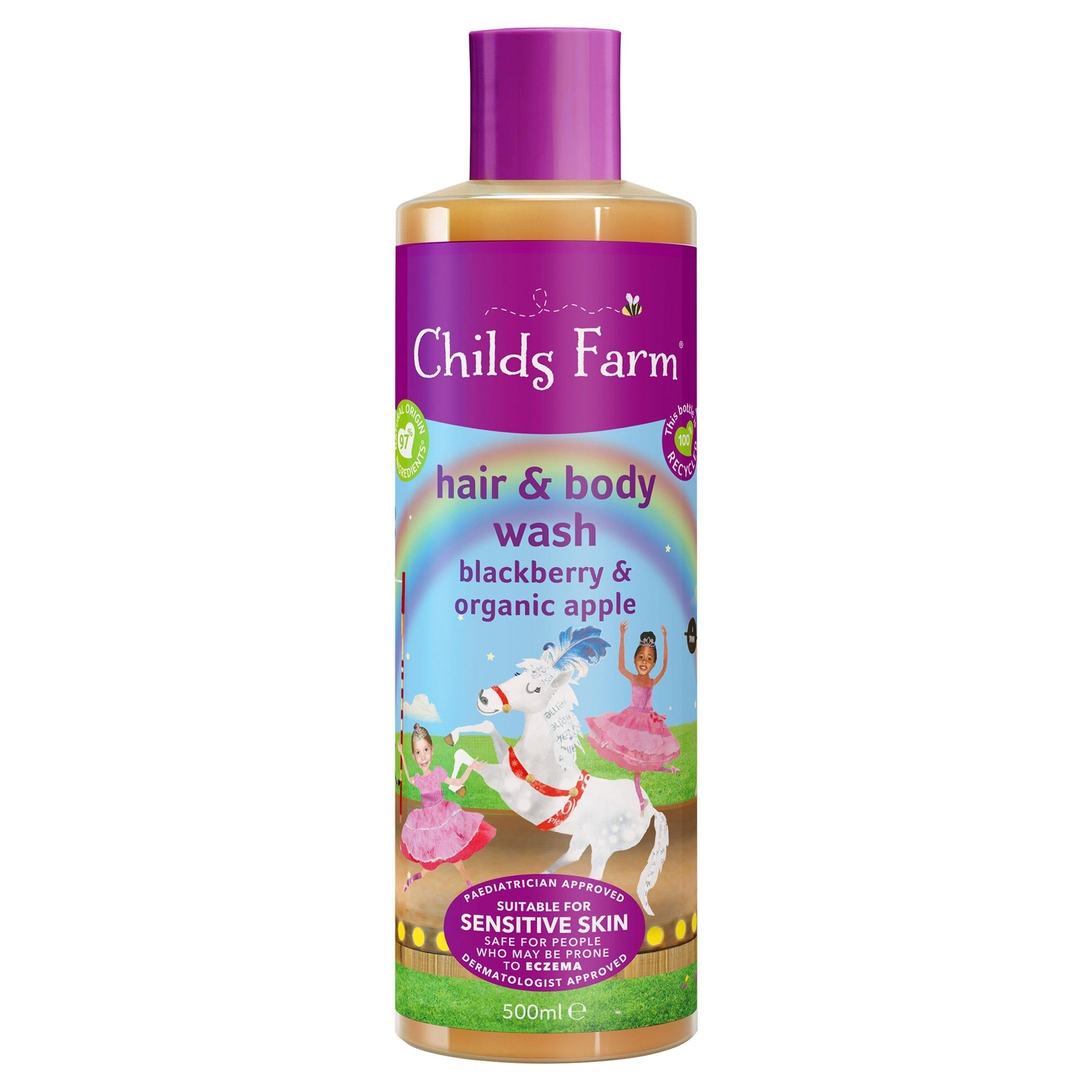 Childs Farm Hair &amp;amp; Body Wash Blackberry &amp;amp; Organic Apple 500ml