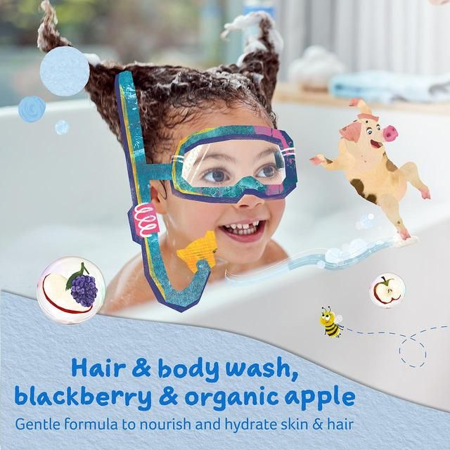 Childs Farm Kids Blackberry & Organic Apple Hair & Body Wash    250ml