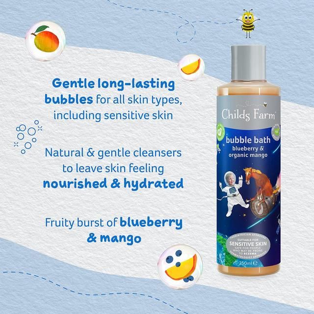 Childs Farm Kids Blueberry &amp;amp; Organic Mango Bubble Bath    250ml