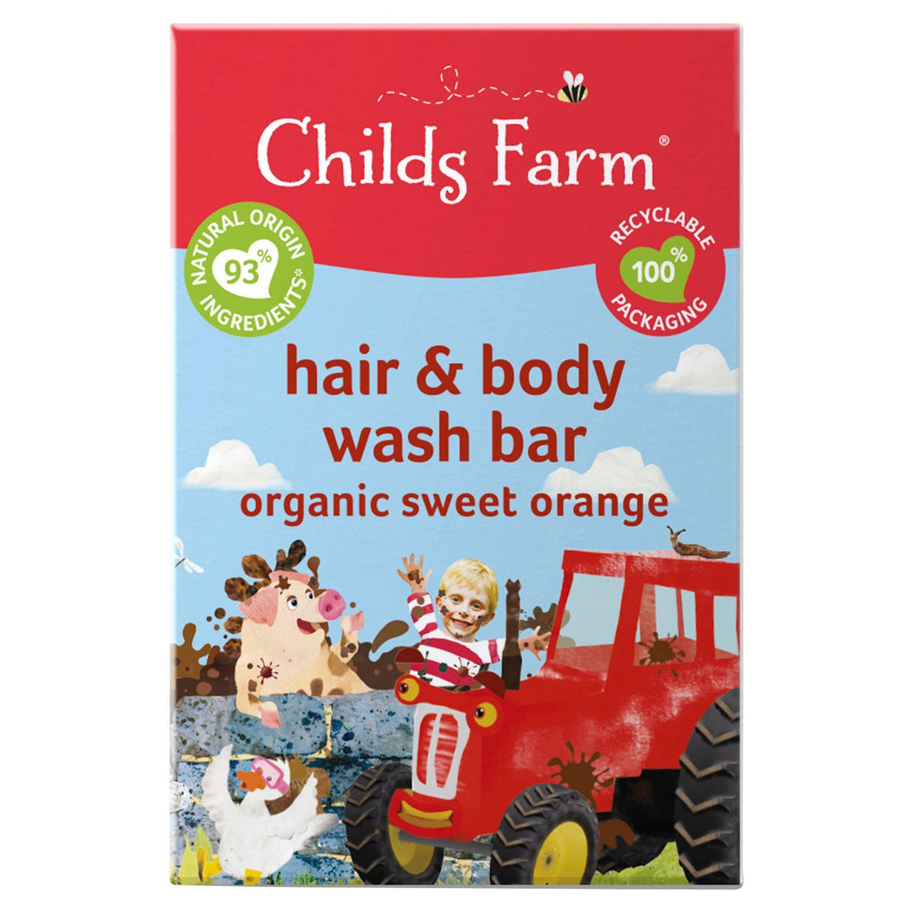 Childs Farm Organic Sweet Orange Hair & Body Wash Bar 60g