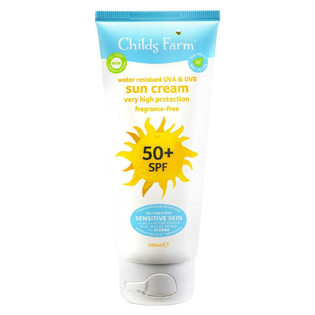 Childs Farm SPF 50+ Sun Cream Fragrance-Free 100ml