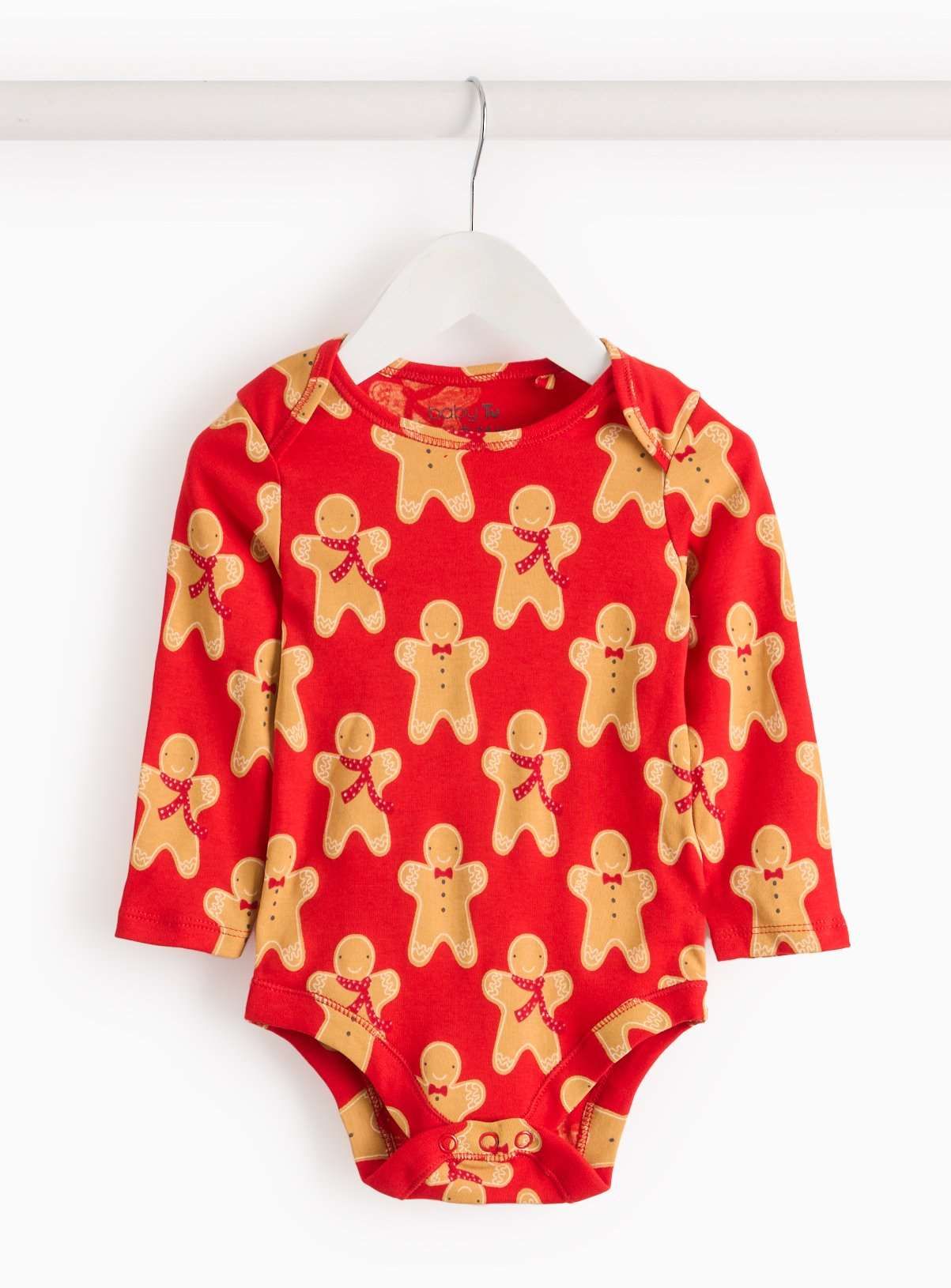 Christmas Gingerbread Print Bodysuit 3-6 months