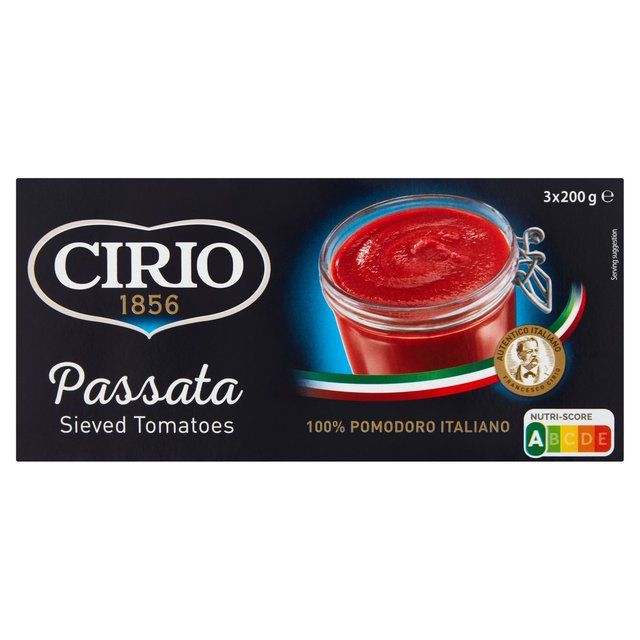 Cirio Smooth Passata Carton   3 x 200g