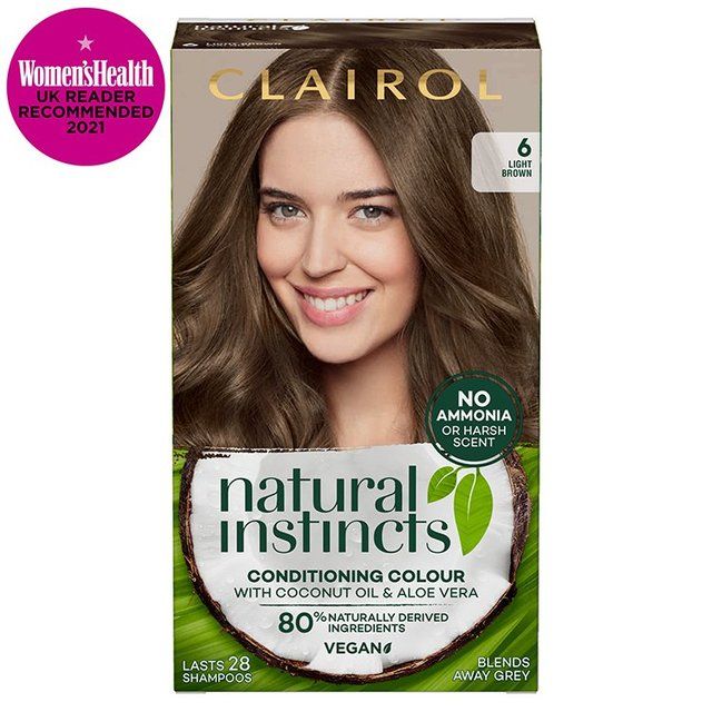 Clairol Natural Instincts Hair Dye 6 Light Brown