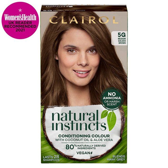 Clairol Natural Instincts Semi Permanent Hair Dye 5 Medium Golden Brown