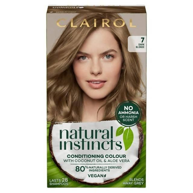 Clairol Natural Instincts Semi-Permanent Hair Dye Dark Blonde 7