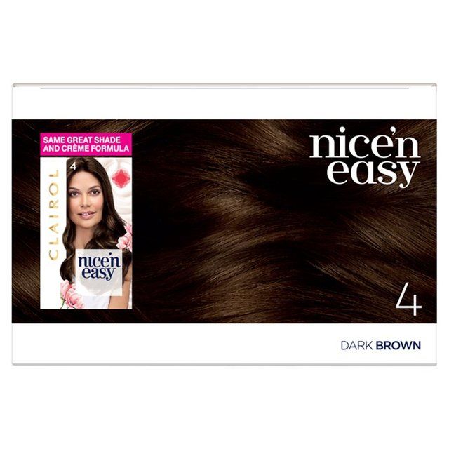 Clairol Nice'n Easy Hair Dye 4 Dark Brown